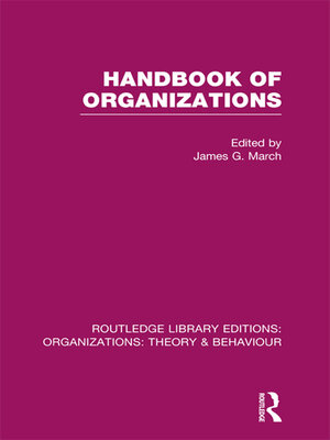 cover image of Handbook of Organizations (RLE